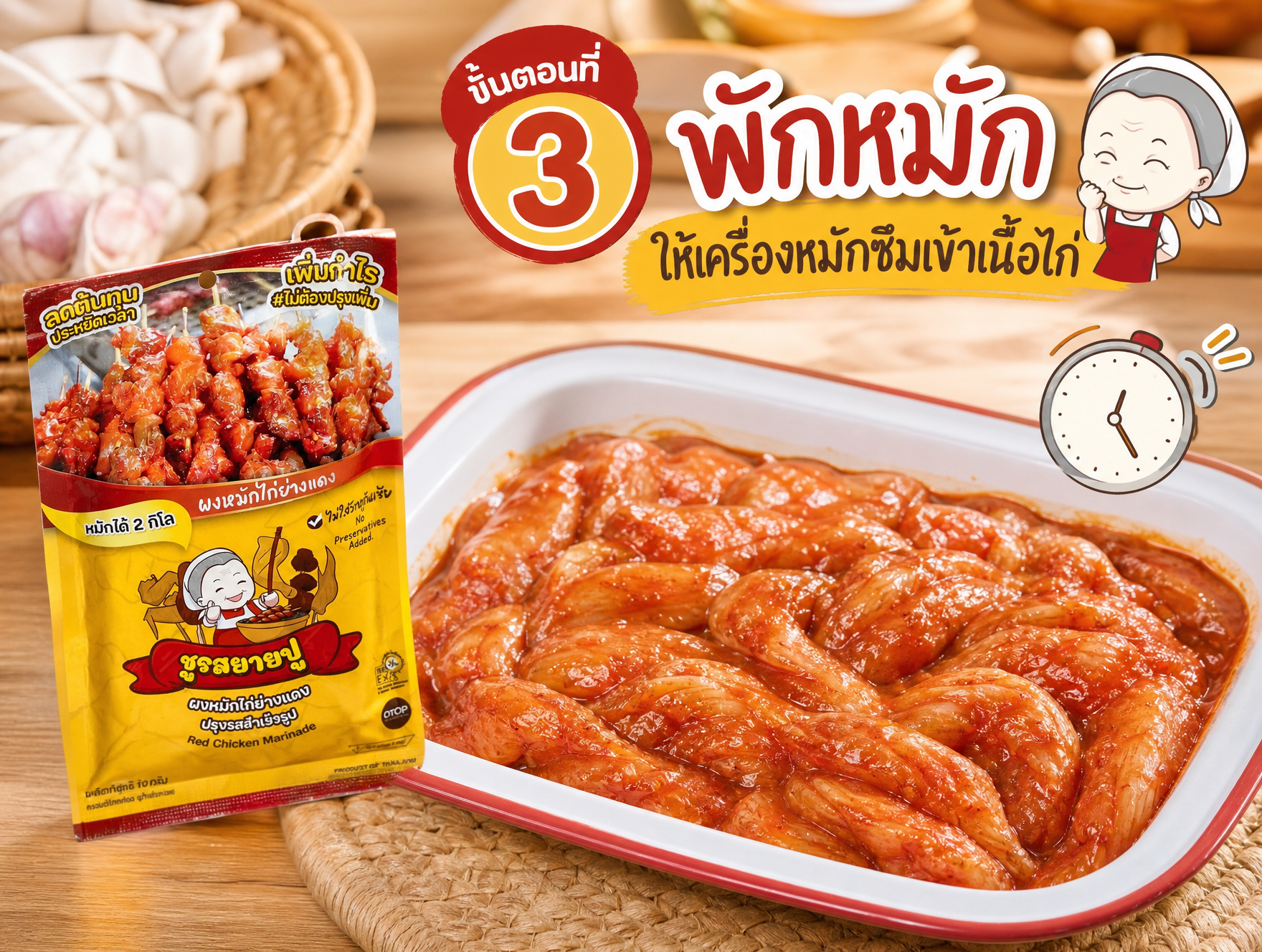 พักให้ซึมเข้าเนื้อ